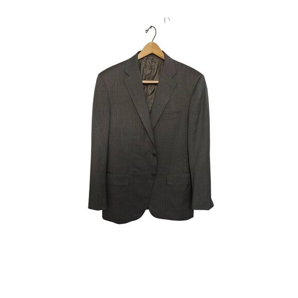 Canali 1934 Men's Italian Wool Grey Pinstripe Sport Coat/Jacket Size 42 Regular - Picture 3 of 9